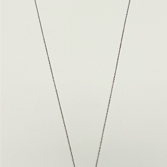 10k 10 karat white gold, mystic topaz, and diamond teardrop pendant necklace - Picture 9 of 11